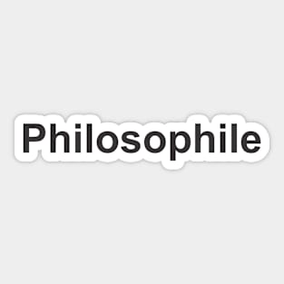 Philosophile 2 - Book Lovers Sticker